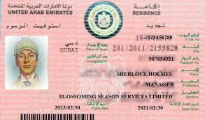 visa de residence Dubai